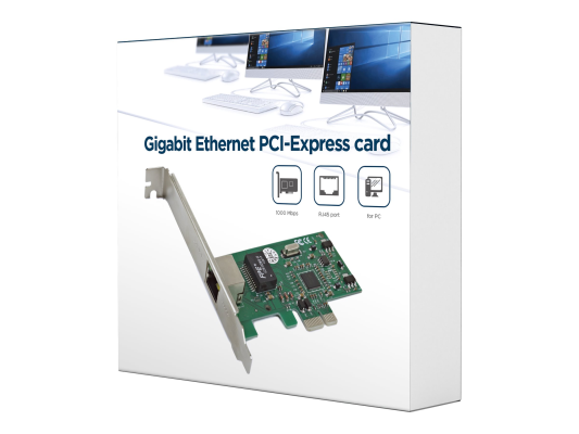 Gembird Gigabit Ethernet PCI-Express card, Realtek chipset | NIC-GX1