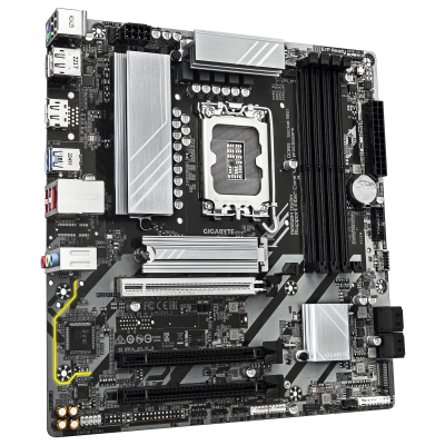 Gigabyte B860M DS3H | Processor family Intel | Processor socket LGA1851 | DDR5 | Supported hard disk drive interfaces M.2, SATA | Number of SATA connectors 4