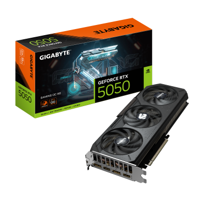 Gigabyte GeForce RTX 5050 GAMING OC 8G | NVIDIA | 8 GB | GeForce RTX 5050 | GDDR6 | HDMI ports quantity 2 | PCI-E 5.0