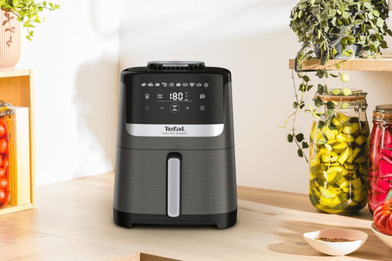 TEFAL Air Fryer | Easy Fry Silence EY551HE0 | Power 1650 W | Capacity 5 L | Gray