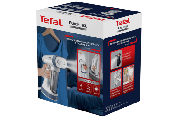 TEFAL Steamer | DT8722E0 Pure Force 2in1 | Handheld | 1800 W | 0.18 L | 35 g / min
