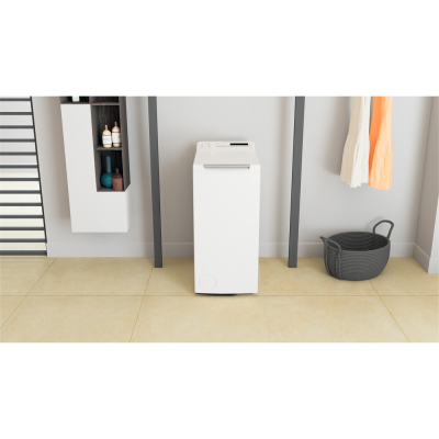 Whirlpool Washing Machine | TDLR 65230SS EU / N | Energy efficiency class D | Top loading | Washing capacity 6.5 kg | 1200 RPM | Depth 60 cm | Width 40 cm | Display | LED | White