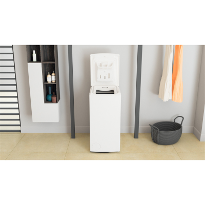 Whirlpool Washing Machine | TDLRBX 6252BS EU | Energy efficiency class B | Top loading | Washing capacity 6 kg | 1200 RPM | Depth 60 cm | Width 40 cm | Display | LED | Direct drive | White
