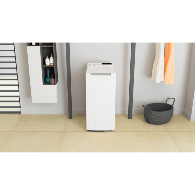 Whirlpool Washing Machine | TDLR 7231BS EU | Energy efficiency class D | Top loading | Washing capacity 7 kg | 1200 RPM | Depth 60 cm | Width 40 cm | Display | LED | White
