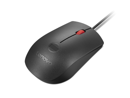 Lenovo Fingerprint Biometric USB Mouse Gen3 | Wired | USB-A | Black / Red