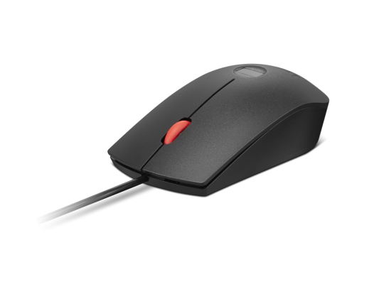 Lenovo Fingerprint Biometric USB Mouse Gen3 | Wired | USB-A | Black / Red