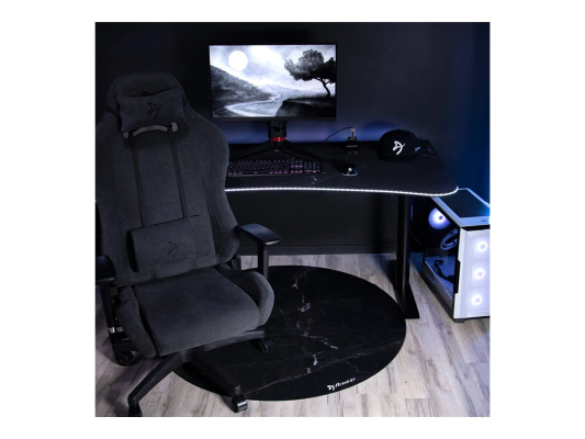 Arozzi Zona Round Floor Pad | Black Marble