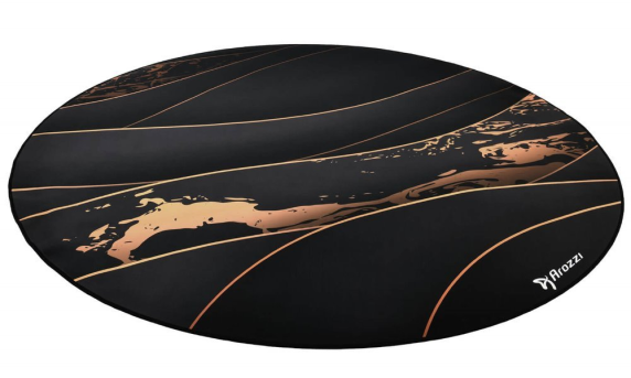 Arozzi Zona Round Floor Pad | Black / Gold