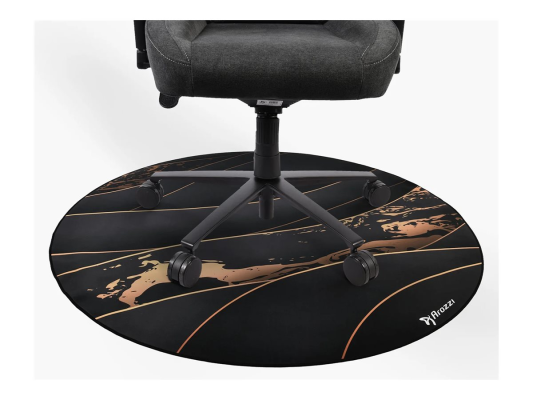 Arozzi Zona Round Floor Pad | Black / Gold
