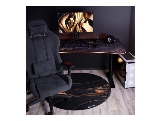Arozzi Zona Round Floor Pad | Black / Gold