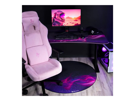 Arozzi Zona Round Floor Pad | Purple Galaxy