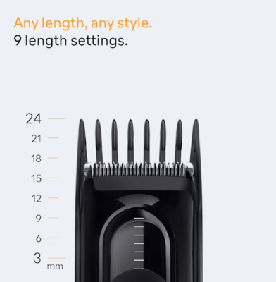 Braun Hair Clipper | HC5510 Series 5 | Cordless | Number of length steps 9 | Black