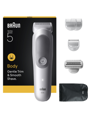 Braun Body Groomer | Series 5 BG5550 | Cordless | Lght Grey