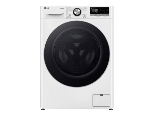 LG Washing machine | F2WR708S3W | Energy efficiency class A | Front loading | Washing capacity 8 kg | 1200 RPM | Depth 48 cm | Width 60 cm | Display | LED | Steam function | Direct drive | Wi-Fi | White