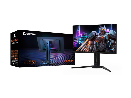Gigabyte | AORUS FO27Q5P | 27 " | OLED | QHD | 16:9 | 500 Hz | 0.03 ms | 1000 cd / m² | HDMI ports quantity 2 | Black
