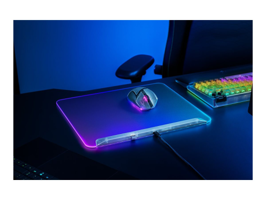 Razer RGB Gaming Mouse Mat | Firefly V2 Pro | Phantom White Edition