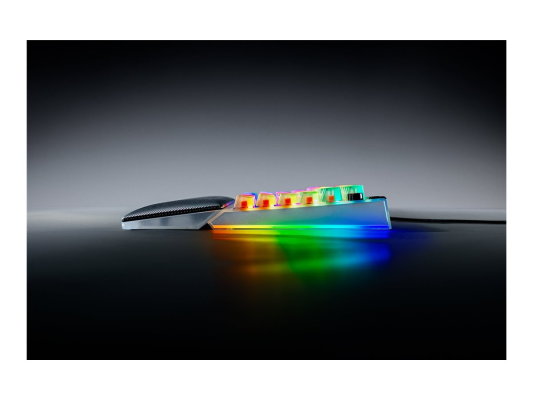 Razer Hot-swappable Mechanical Gaming Keyboard | BlackWidow V4 75% | Gaming Keyboard | Wired | US | Phantom White Edition | USB Type-C | Razer Mechanical Switches (Tactile)