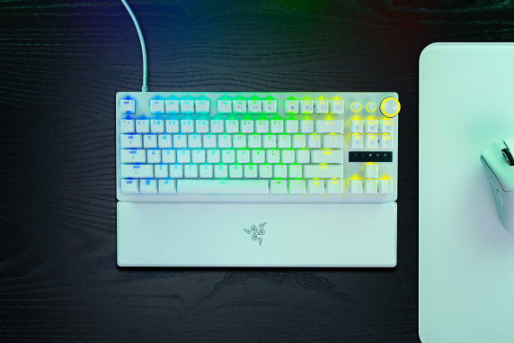 Razer Huntsman V3 Pro Tenkeyless 8KHz | Gaming keyboard | Wired | US | White | Razer Analog Optical Switch Gen-2
