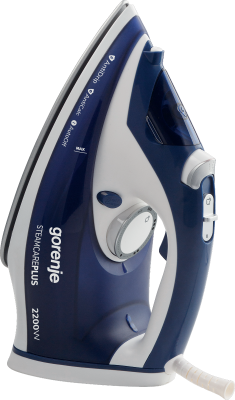 Gorenje | SIH2200BLC | Steam Iron | 2200 W | Water tank capacity 280 ml | Continuous steam 30 g / min | Steam boost performance 90 g / min | Blue / White