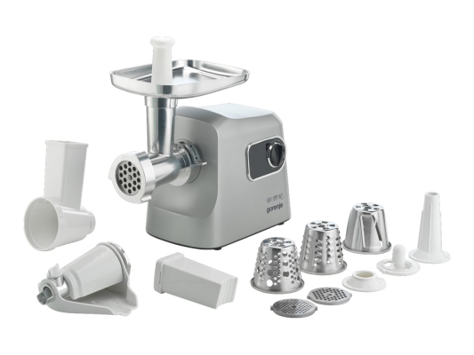 Gorenje Meat grinder | MG2500DS | Stainless Steel / White | 2500 W | Number of speeds 1 | Throughput (kg / min) 2.8