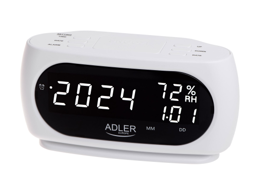 Adler LED clock with thermometer | AD 1186