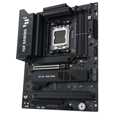 Asus TUF GAMING X870E-PLUS WIFI7 | Processor family AMD | Processor socket AM5 | DDR5 | Supported hard disk drive interfaces SATA, M.2 | Number of SATA connectors 4