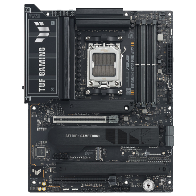 Asus TUF GAMING X870E-PLUS WIFI7 | Processor family AMD | Processor socket AM5 | DDR5 | Supported hard disk drive interfaces SATA, M.2 | Number of SATA connectors 4