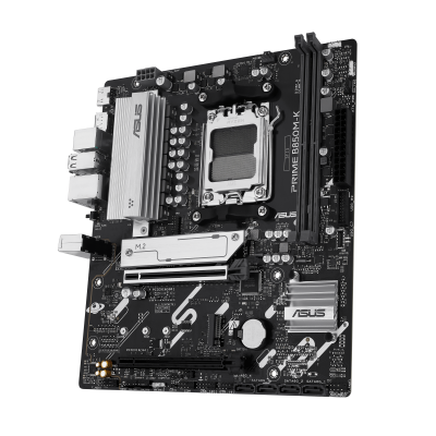 Asus PRIME B850M-K | Processor family AMD | Processor socket AM5 | DDR5 | Supported hard disk drive interfaces SATA, M.2 | Number of SATA connectors 4