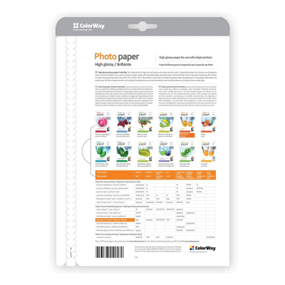 ColorWay Photo Paper, 100 sheets | 180 g / m² | A4 | High Glossy