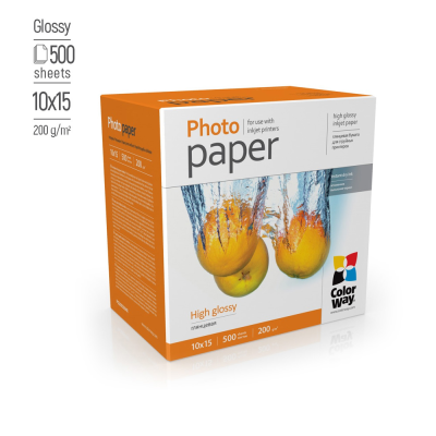 ColorWay Photo Paper, 500 sheets | 200 g / m² | 10x15 | High Glossy