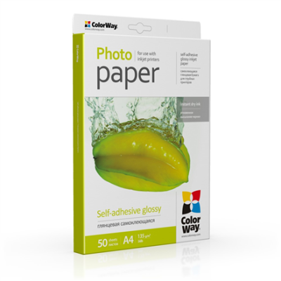 ColorWay Photo Paper, 50 sheets | 135 g / m² | A4 | Glossy