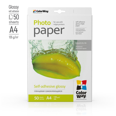 ColorWay Photo Paper, 50 sheets | 135 g / m² | A4 | Glossy