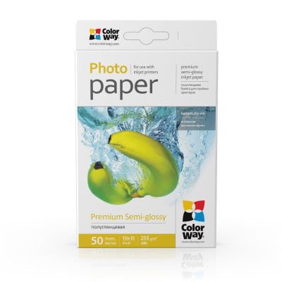 ColorWay Photo Paper, 50 sheets | 255 g / m² | 10x15 | Premium Semi-Glossy