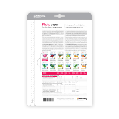ColorWay Photo Paper, 50 sheets | 255 g / m² | A4 | Premium High Glossy