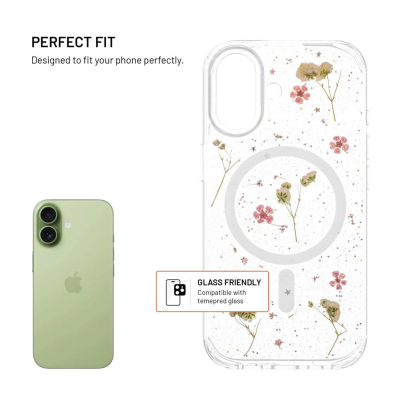 Fixed MagBloom | Back cover | Apple | iPhone 17 | TPU | Blush Plum