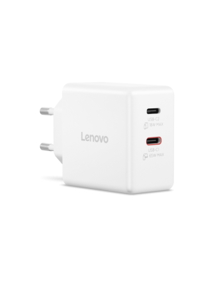 Lenovo Dual USB-C 65W GaN Charger | USB-C | 65 W | Charger