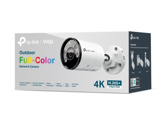 TP-Link InSight S385(4mm) VIGI 8MP Outdoor Full-Color Bullet Network Camera | TP-LINK