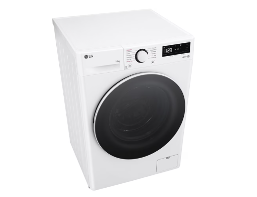 LG Washing machine | F4WR510S0W | Energy efficiency class A-10% | Front loading | Washing capacity 10 kg | 1400 RPM | Depth 57 cm | Width 60 cm | Display | LED | Steam function | Direct drive | White