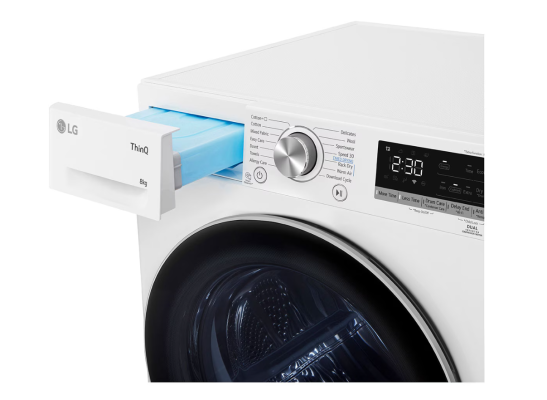 LG Dryer Machine | RH80V9AV3N | Energy efficiency class C | Front loading | 8 kg | LED | Depth 69 cm | Wi-Fi | White