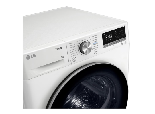 LG Dryer Machine | RH80V9AV3N | Energy efficiency class C | Front loading | 8 kg | LED | Depth 69 cm | Wi-Fi | White