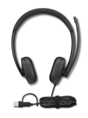 Lenovo Wired VoIP Headset 5000 (Teams) | Built-in microphone | USB Type-A, USB Type-C | Black