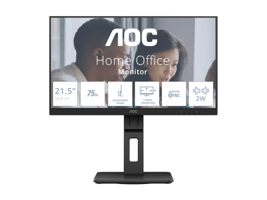 AOC | 22E2UMF | 21.5 " | VA | FHD | 16:9 | 75 Hz | 4 ms | 1920 x 1080 pixels | 250 cd / m² | Black