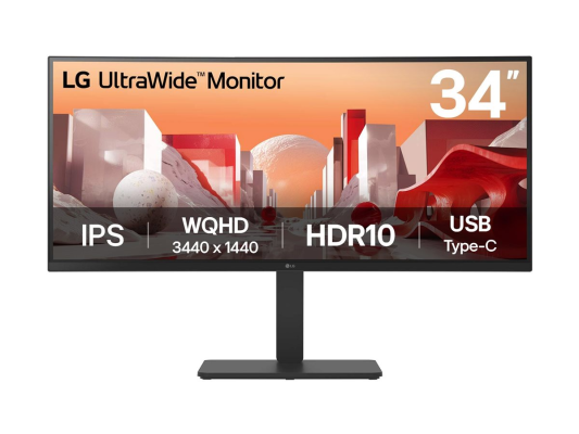 LG | 34BA75QE-B | 34 " | IPS | 21:9 | 60 Hz | 5 ms | 3440 x 1440 pixels | 300 cd / m² | HDMI ports quantity 2