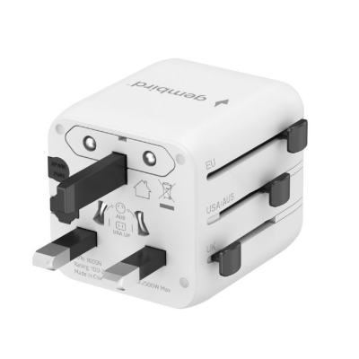 Gembird Universal travel power adapter | TPA-INT-01-W | Travel adapter