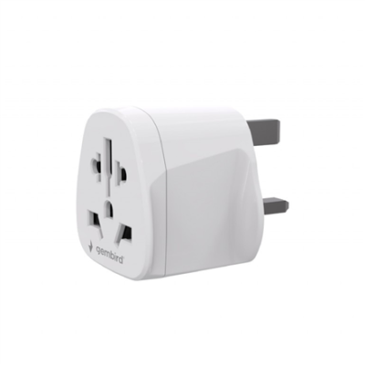 Gembird World to UK power adapter plug, 10 A | A-AC-UKMINTF