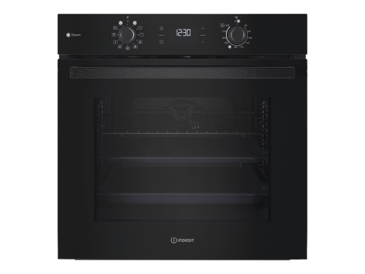 INDESIT Oven | IO K58HS B | 71 L | Electric | Hydrolytic | Electronic | Height 59.5 cm | Width 59.5 cm | Black