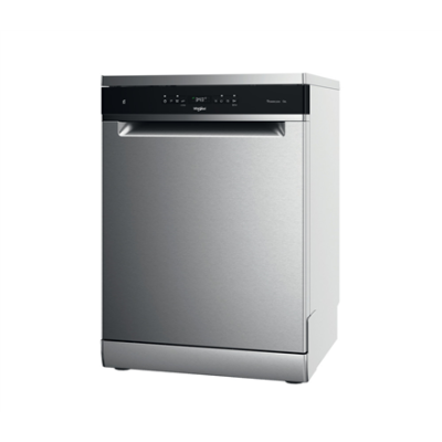 Whirlpool Dishwasher | WFO 3T133 P 6.5 X | Freestanding | Width 60 cm | Number of place settings 14 | Number of programs 10 | Energy efficiency class D | Display | Stainless steel