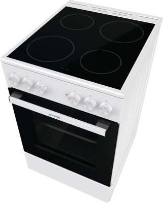 Gorenje Cooker | GEC5A21WG-B | Hob type Electric | Oven type Electric | White | Width 50 cm | Grilling | Depth 59.4 cm | 68 L