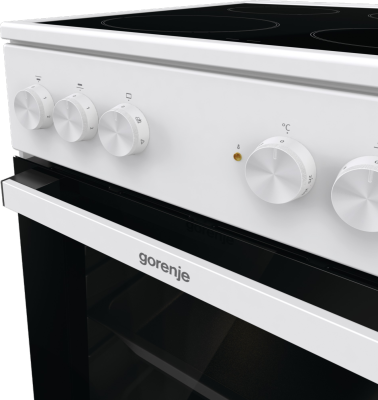 Gorenje Cooker | GEC5A21WG-B | Hob type Electric | Oven type Electric | White | Width 50 cm | Grilling | Depth 59.4 cm | 68 L