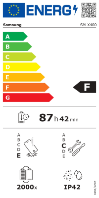 Samsung | Galaxy | S10 Lite (X400) | 10.9 " | Grey | TFT LCD | 2112 x 1320 pixels | Exynos | 1380 | 6 GB | 128 GB | 3G | 4G | 5G | Wi-Fi | Front camera | 5 MP | Rear camera | 8 MP | Bluetooth | 5.3 | Android